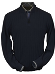 Aubergine Heater Baby Alpaca Hal-Zip Sweater | Peru Unlimited Half Zip Sweaters | Sam's Tailoring Fine Men's Clothing