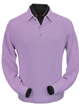 Lilac Baby Alpaca Straight Bottom Polo Shirt | Peru Unlimited Polo Shirt | Sam's Tailoring Fine Men's Clothing