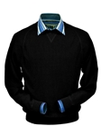 Black Baby Alpaca Crew Neck Men's Sweatshirt | Peru Unlimited Crew Neck Sweatshirt | Sam's Tailoring Fine Men's Clothing