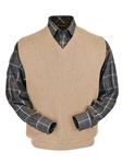 Beige Heather Baby Alpaca V-Nec | Peru Unlimited V-Neck Vests | Sam's Tailoring Fine Men's Clothing k Men's Vest