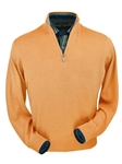 Melon Heather Royal Alpaca Half-Zip Sweater | Peru Unlimited Half-Zip Mock | Sam's Tailoring Fine Men's Clothing