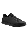 Black Leather Dark Grey Sole Men's Casual Shoe | Samuel Hubbard Shoes | Sam's Tailoring Fine Men Clothing