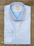 Blue Super Fine Twill Carmel Fit Dress Shirt | Hagen Dress Shirts | Sam's Tailoring Fine Men's Clothing