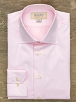 Pink Super Fine Twill Carmel Fit Dress Shirt | Hagen Dress Shirts | Sam's Tailoring Fine Men's Clothing
