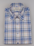 Blue Multi Large Plaid Men's Sport Shirt | Hagen Sport Shirts | Sam's Tailoring Fine Men's Clothing