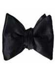 IKE Behar Black Satin Bow Tie bow1111 - Formal Wear | Sam's Tailoring Fine Men's Clothing