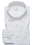 White Button Down Long Sleeve Bellagio Shirt | Emanuel Berg Shirts Collection | Sam's Tailoring Fine Men's Clothing