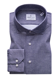Grey Cutaway Collar Long Sleeve Byron Shirt | Emanuel Berg Shirt Collection | Sam's Tailoring Fine Men's Clothing