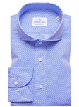 Sky Blue Enzyme Washed Harvard Men's Shirt | Emanuel Berg Shirt Collection | Sam's Tailoring Fine Men's Clothing