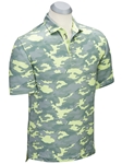 Sharp Green Performance Camo Print Polo Shirt | Bobby Jones Shirts Collection | Sam's Tailoring Fine Men Clothing
