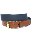 Denim European Ribbed Striped Surcingle Men's Belt | Torino Leather Resort Casual Belts | Sam's Tailoring Fine Men Clothing