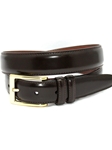 Brown Antigua Leather Tanned Cowhide Men's Belt | Torino Leather Dressy Belts | Sam's Tailoring Fine Men Clothing