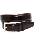 Burgundy Antigua Leather Tanned Cowhide Men Belt | Torino Leather Dressy Belts | Sam's Tailoring Fine Men Clothing