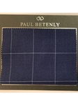 Blue With White Check Custom Suit | Paul Betenly Custom Suits | Sam's Tailoring Fine Men's Clothing