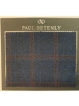 Navy With Fine Wine Check Custom Suit | Paul Betenly Custom Suit | Sam's Tailoring Fine Men's Clothing