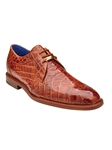 Antique Brandy Exotic Alligator Derby Shoe | Belvedere New Shoes Collection | Sam's Tailoring Fine Men's Clothing