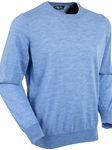Blue Signature Merino Wool Crewneck Sweater | Bobby Jones Sweaters Collection | Sam's Tailoring Fine Men Clothing