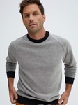 Black Jacquard Knit Pattern Men's Sweater | Stone Rose Sweaters Collection | Sams Tailoring Fine Men Clothing
