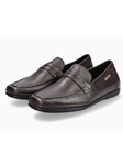 Brown Soft Leather Bovine Lining Soft Air Moccasin | Mephisto Loafers Collection | Sam's Tailoring Fine Men Clothing