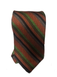Orange, Green & Black Stripe Executive Estate Tie | Estate Ties Collection | Sam's Tailoring Fine Men's Clothing