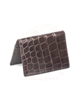 Chocolate Glazed Alligator Credit Card ID Case | W.Kleinberg Small Leather Goods | Sam's Tailoring Fine Men's Clothing