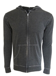 Basalt Grey Brushed Cotton Full Zip Hoodie | Georg Roth Sweaters & Hoodies | Sam's Tailoring Fine Men Clothing