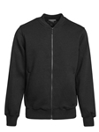 Black Cotton Full Zip Fleece Bomber  | Georg Roth Sweaters & Hoodies | Sam's Tailoring Fine Men Clothing