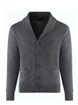 Vintage Black Cotton Garment Dyed Cardigan  | Georg Roth Sweaters & Hoodies | Sam's Tailoring Fine Men Clothing