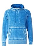 Blue Burn Out Fleece Pullover Hoodie  | Georg Roth Sweaters & Hoodies | Sam's Tailoring Fine Men Clothing