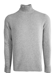 Dove Grey Mock Turtle Neck Men Sweater  | Georg Roth Sweaters & Hoodies | Sam's Tailoring Fine Men Clothing
