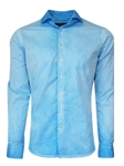 Turquoise Garment Dyed Kauai Long Sleeves Shirt | Georg Roth Shirts Collection | Sam's Tailoring Fine Mens Clothing