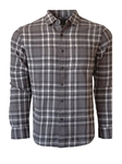 Charcoal & Black Plaid Lake Tahoe Long Sleeves Shirt | Georg Roth Shirts Collection | Sam's Tailoring Fine Mens Clothing