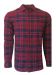 Red & Navy Plaid Breckenridge Long Sleeves Shirt | Georg Roth Shirts Collection | Sam's Tailoring Fine Mens Clothing