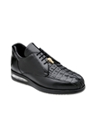 Black Hornback Caiman & Italian Calf Marcus Shoe | Belvedere Casual Shoes Collection | Sam's Tailoring Fine Men's Clothing