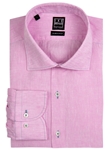 Pink Washed Italian Linen Men's Sport Shirt | IKE Behar Sport Shirts | Sam's Tailoring Fine Men's Clothing