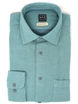Green Linen & Cotton Blend Men Sport Shirt | IKE Behar Sport Shirts | Sam's Tailoring Fine Men's Clothing