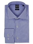 Navy & White Stripe Men's Sport Shirt | IKE Behar Sport Shirts | Sam's Tailoring Fine Men's Clothing