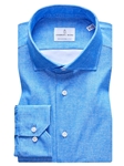 Blue 4flex With Micro Print Men's Shirt  | Emanuel Berg Shirts Collection | Sam's Tailoring Fine Men's Clothing