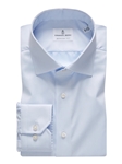 Light Blue Traveller Men's Dress Shirt | Emanuel Berg Shirts Collection | Sam's Tailoring Fine Men's Clothing