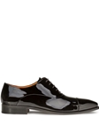 Black Patent Leather Formal Cap Toe Oxford | Mezlan Men's Formal Shoes | Sam's Tailoring Fine Men's Clothing