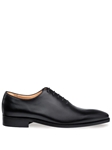 Black Pamplona Leather Sole Men's Shoe | Mezlan Men's Business Shoes | Sam's Tailoring Fine Men's Clothing