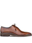 Brown Enterprise Calfskin Plain Toe Shoe | Mezlan Men's Business Shoes | Sam's Tailoring Fine Men's Clothing