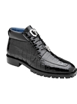 Black Genuine Caiman Crocodile Gallardo Boot | Belvedere Boots Collection | Sam's Tailoring Fine Men's Clothing