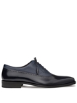 Blue Calfskin Postdam Lace Ups Bal Men's Oxford | Mezlan Men's Metro Shoes | Sam's Tailoring Fine Men's Clothing