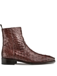 Tabac Ostrich Straight Heel Fine Zipper Men's Boot | Mezlan Men's Metro Shoes | Sam's Tailoring Fine Men's Clothing