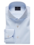 Light Pastel Blue Premium Luxury Men's Dress Shirt | Emanuel Berg Shirts Collection | Sam's Tailoring Fine Men's Clothing