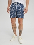 Navy Pineapple Beach Print Swim Short | Stone Rose Shorts Collection | Sam's Tailoring Fine Men Clothing