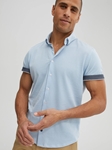 Baby Blue T-Series DryTouch Pique Short Sleeve Shirt | Stone Rose Polos Collection | Sams Tailoring Fine Men Clothing