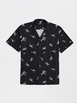 Black X-Ray T-Series DryTouch Resort Collar Shirt | Stone Rose Short Sleeve Shirts | Sams Tailoring Fine Men Clothing