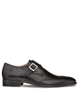 Black Wing Tip Forest Monk Strap Oxford Shoe | Mezlan Men's Monk Straps Shoes | Sam's Tailoring Fine Men's Clothing
